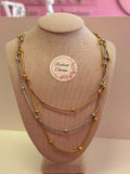 3-Tone Layered Necklace