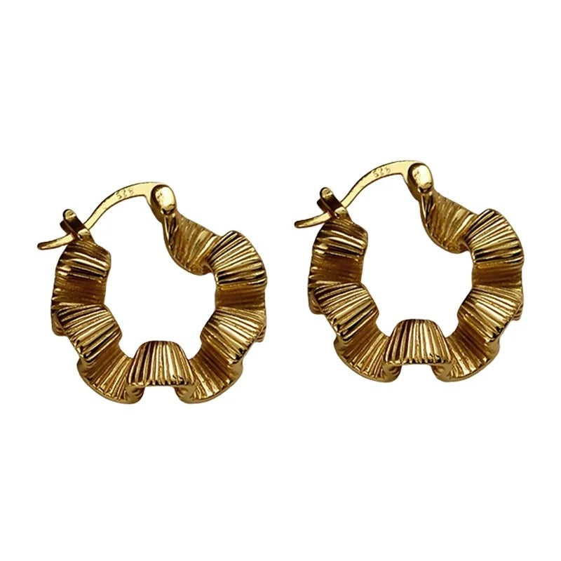 Folded Huggies Earring