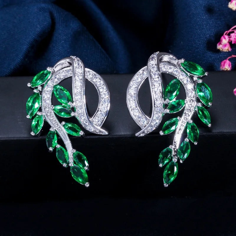 Glazed crystal earring