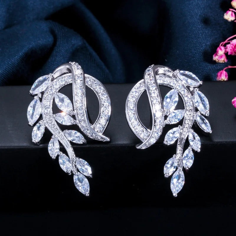 Glazed crystal earring