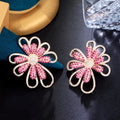 Abstract Floral Earring