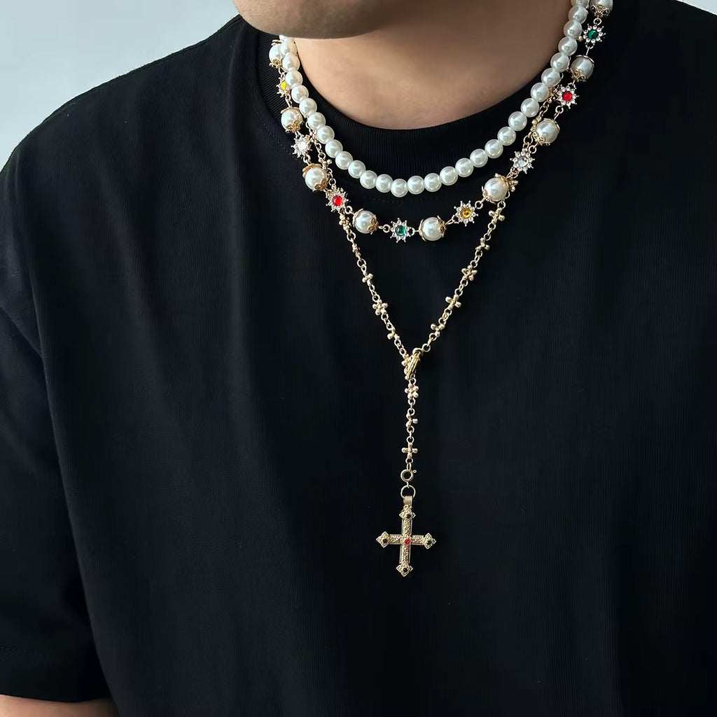 3-Piece Cross Pendant Necklace