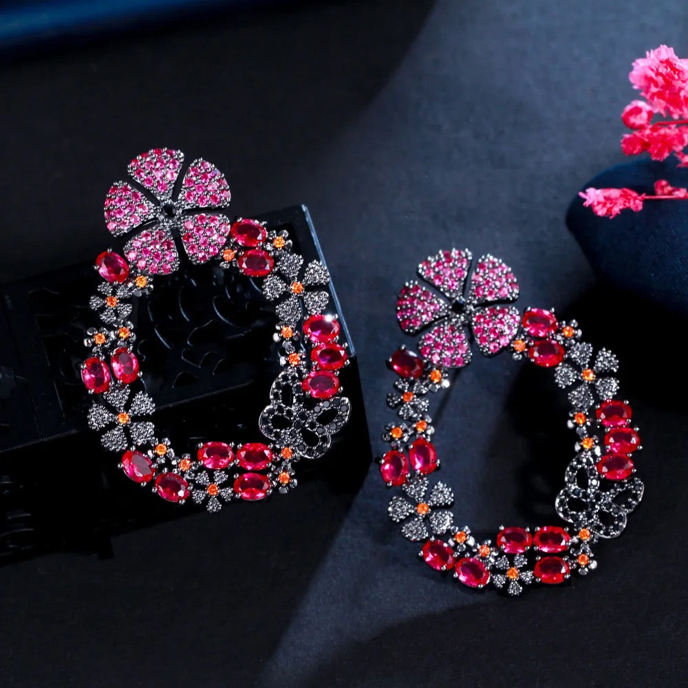 Floral Link Stud