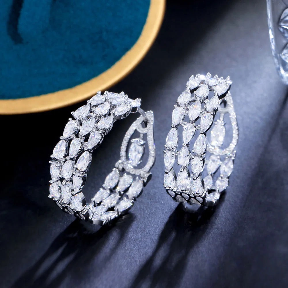 Diamond Hoop Earring