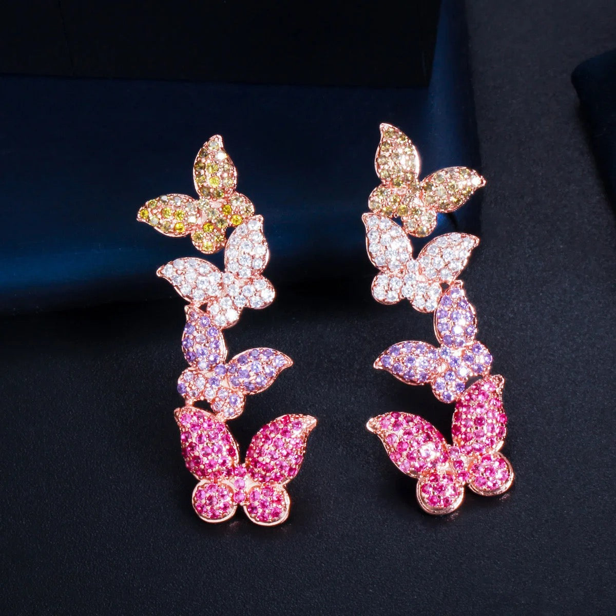 Butterfly Bling Earring