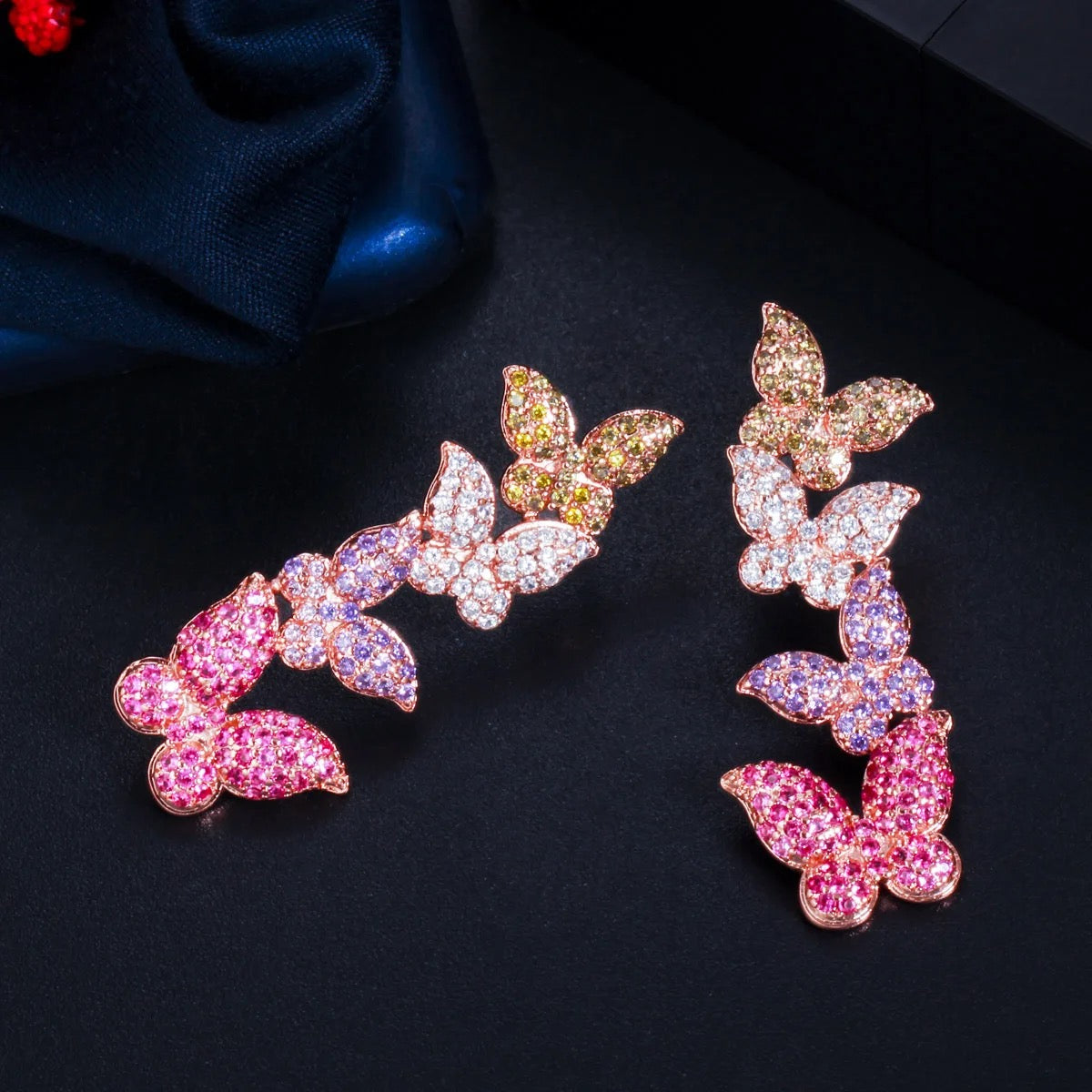 Butterfly Bling Earring