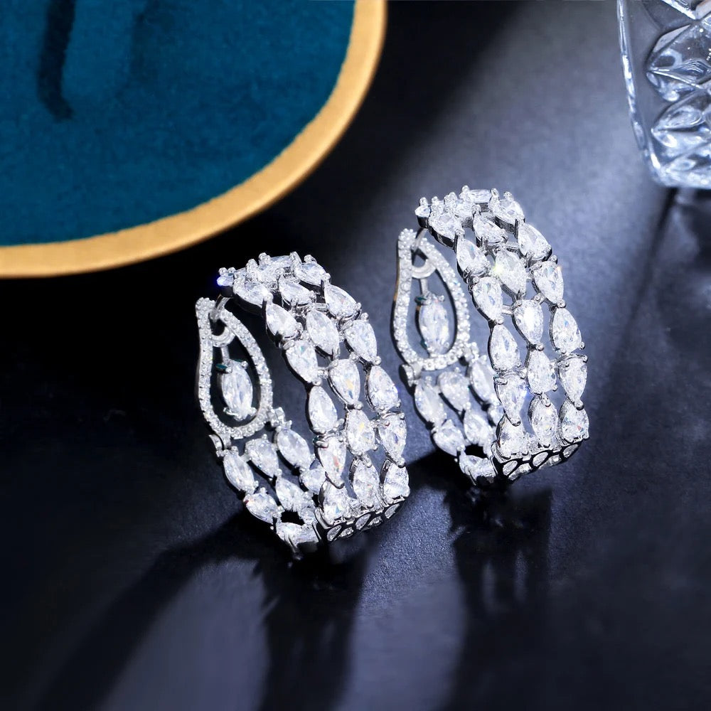 Diamond Hoop Earring